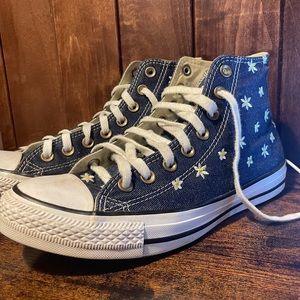 CUSTOM DENIM EMBROIDERED CONVERSE